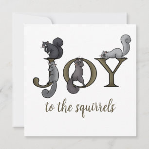 Cartes Pour Fêtes Annuelles Joie drôle pour les écureuils Photo