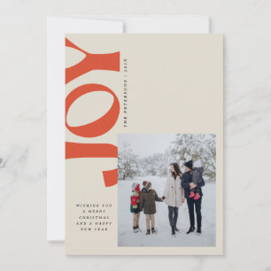 Cartes Pour Fêtes Annuelles Joie inclinée