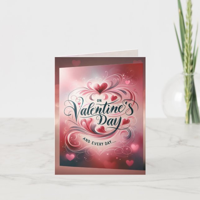 Cartes Pour Fêtes Annuelles Joie sans fin : Une Saint Valentin (Devant)