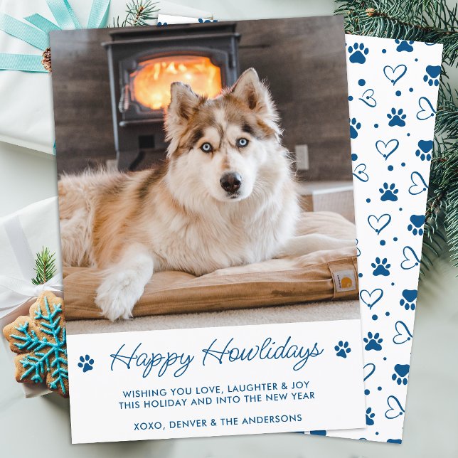 Cartes Pour Fêtes Annuelles Joli animal de compagnie photo Personnalisé Joyeux (Créateur téléchargé)