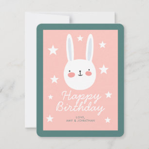 Cartes Pour Fêtes Annuelles Joli anniversaire à Bunny mignon