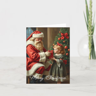 Cartes Pour Fêtes Annuelles Joli arbre de Noël Vintage rustique joyeux