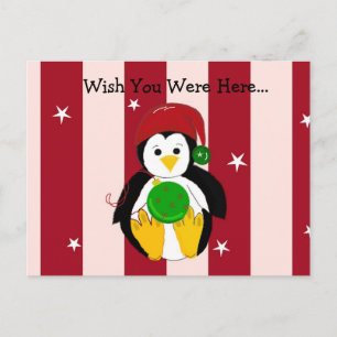 Cartes Pour Fêtes Annuelles Joli bébé manchot de Noël