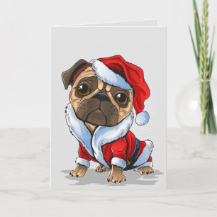 Cartes Pour Fêtes Annuelles Joli Carlin de Noël Père Noël