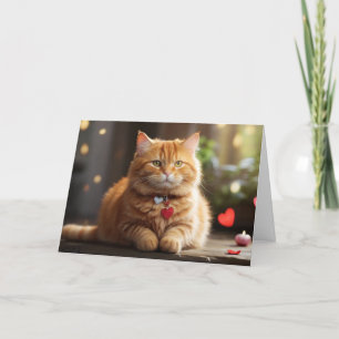 Cartes Pour Fêtes Annuelles Joli chat de la Saint-Valentin