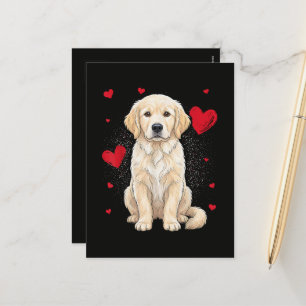 Cartes Pour Fêtes Annuelles Joli chien Golden Retriever Cream anglais