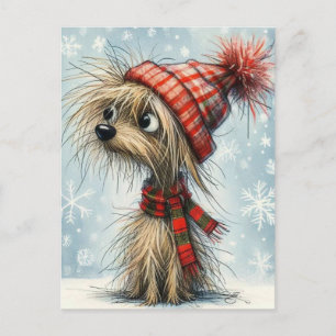 Cartes Pour Fêtes Annuelles Joli chiot de Noël