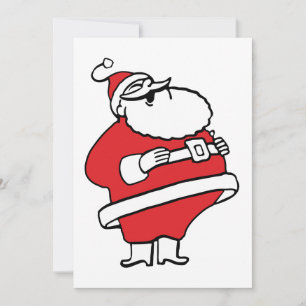 Cartes Pour Fêtes Annuelles Joli Dessin Jolly Père Noël Rire Ho Ho Ho Ho