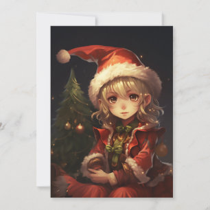 Cartes Pour Fêtes Annuelles Joli elfe de Noël