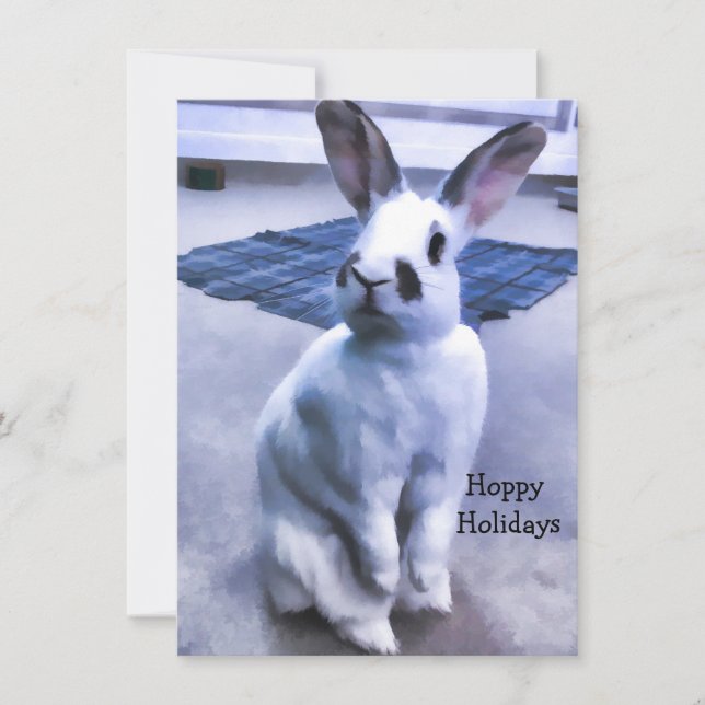 Cartes Pour Fêtes Annuelles Joli lapin (Devant)