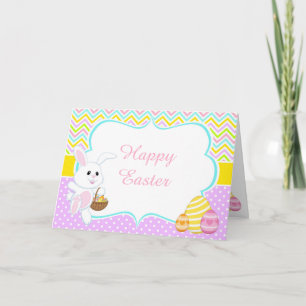 Cartes Pour Fêtes Annuelles Joli lapin de Pâques Chasse aux Oeufs de Pâques Me