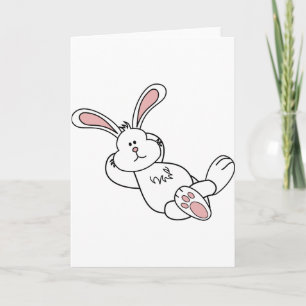 Cartes Pour Fêtes Annuelles Joli lapin de Pâques Chilling out