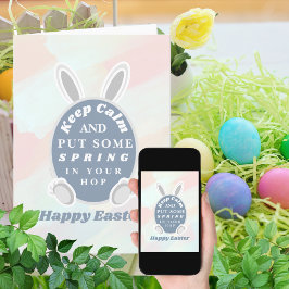 Cartes Pour Fêtes Annuelles Joli lapin de Pâques coloré