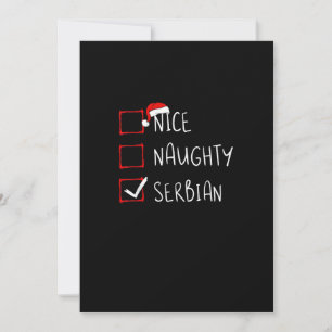Cartes Pour Fêtes Annuelles Joli Méchant Héritage de Noël Serbe