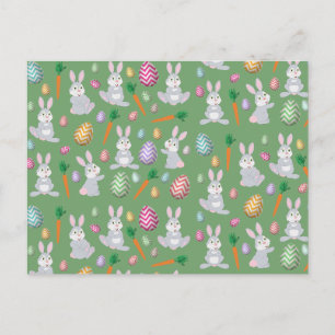 Cartes Pour Fêtes Annuelles Joli Motif lapin lapin de Pâques vert
