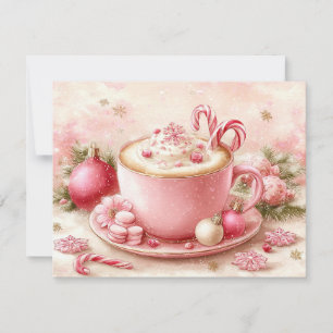 Cartes Pour Fêtes Annuelles Joli mug de chocolat chaud