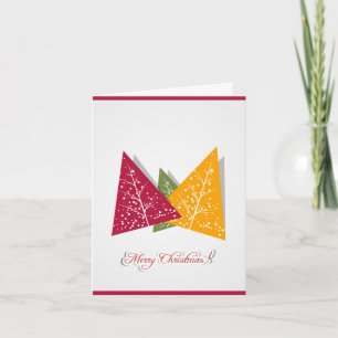 Cartes Pour Fêtes Annuelles Joli Noël Arbres Joyeux Noël