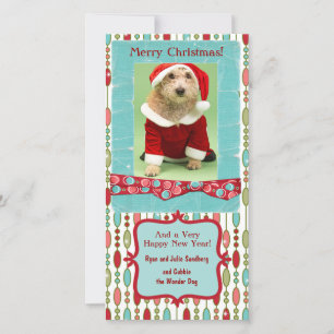 Cartes Pour Fêtes Annuelles Joli Noël Beaded Whimsy Custom