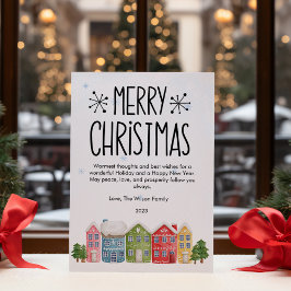 Cartes Pour Fêtes Annuelles Joli Noël Cosy Voisinage Appartement