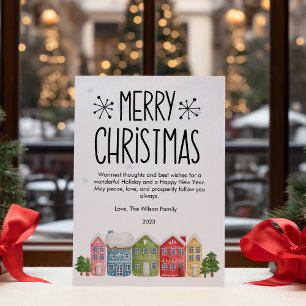 Cartes Pour Fêtes Annuelles Joli Noël Cosy Voisinage Appartement
