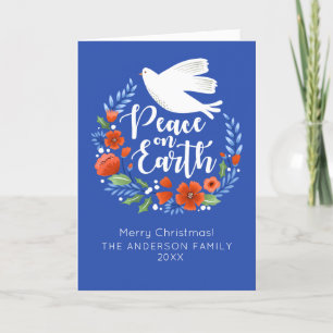 Cartes Pour Fêtes Annuelles Joli Noël Floral Wreath Photo
