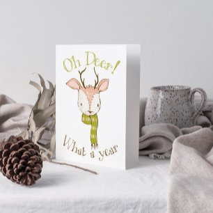Cartes Pour Fêtes Annuelles Joli Oh Cerf Quelle Année Citation Noël