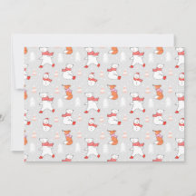 Joli ours polaire ren bonhomme de neige motif