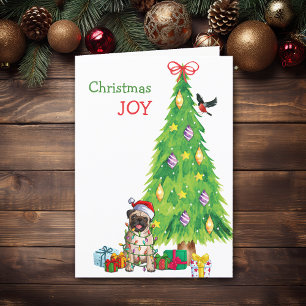 Cartes Pour Fêtes Annuelles Joli Père Noël Carlin et Jardin de Noël