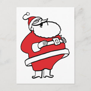 Cartes Pour Fêtes Annuelles Joli Père Noël de dessin animé riant Ho Ho Ho