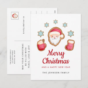 Cartes Pour Fêtes Annuelles Joli Père Noël Joyeux Noël