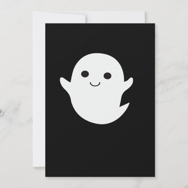 Cartes Pour Fêtes Annuelles Joli Petit Boo (Devant)