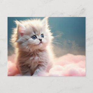 Cartes Pour Fêtes Annuelles Joli petit chat