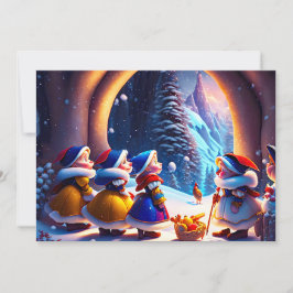 Cartes Pour Fêtes Annuelles Joli petit nain attend Noël