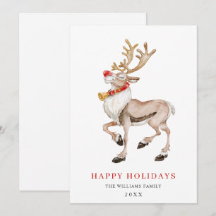 Cartes Pour Fêtes Annuelles Joli Renard Cartoon Joyeux voeux de Noël