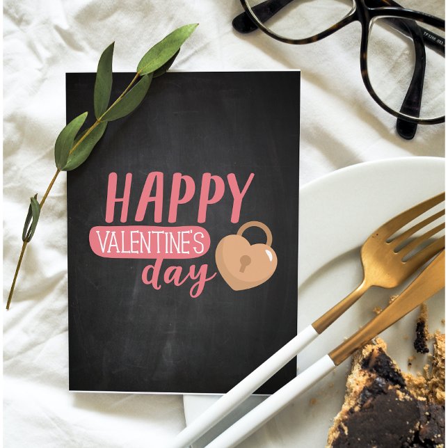 Cartes Pour Fêtes Annuelles Joli Romantique Joyeux cadeau de la Saint Valentin (Créateur téléchargé)
