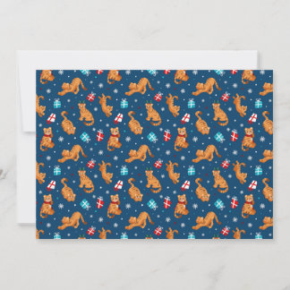 Cartes Pour Fêtes Annuelles Joli Tigre et Cadeaux de Noël