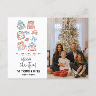 Cartes Pour Fêtes Annuelles Joli vilain pull Joyeux Noël Fête Photo
