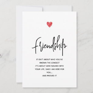 Cartes Pour Fêtes Annuelles Jolie amitié personnalisée