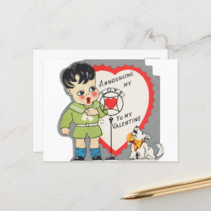 Cartes Pour Fêtes Annuelles Jolie déclaration d'amour Saint-Valentin vintage