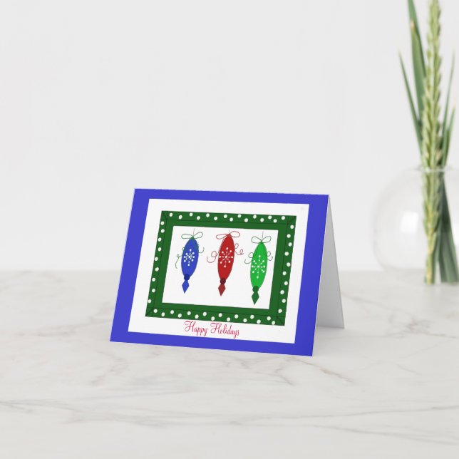 Cartes Pour Fêtes Annuelles Jolie décoration de Noël (Devant)