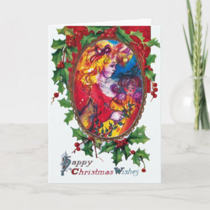CARTES POUR FÊTES ANNUELLES JOLIE DOLL