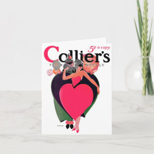 CARTES POUR FÊTES ANNUELLES "JOLIE EN ROSE" THÉÂTRE VALENTINE SALUT