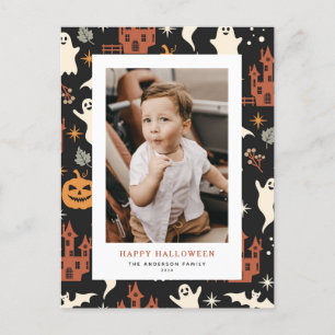 Cartes Pour Fêtes Annuelles Jolie et Éffrayante Motif Halloween Photo