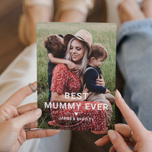 Cartes Pour Fêtes Annuelles Jolie MEILLEURE MAMAN Heart Fête des Mères Photo