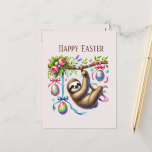 Cartes Pour Fêtes Annuelles Jolie paresse de Pâques