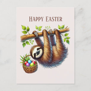 Cartes Pour Fêtes Annuelles Jolie paresse de Pâques