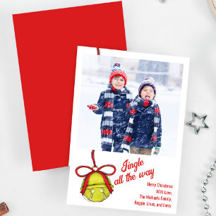 Cartes Pour Fêtes Annuelles Jolie photo de Noël Jingle Bells
