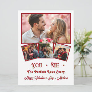 Cartes Pour Fêtes Annuelles Jolie photo personnalisée de la Saint-Valentin