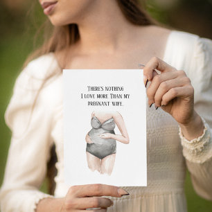 Cartes Pour Fêtes Annuelles Jolie Romantique Grossesse Femme Cadeau Avec Citat