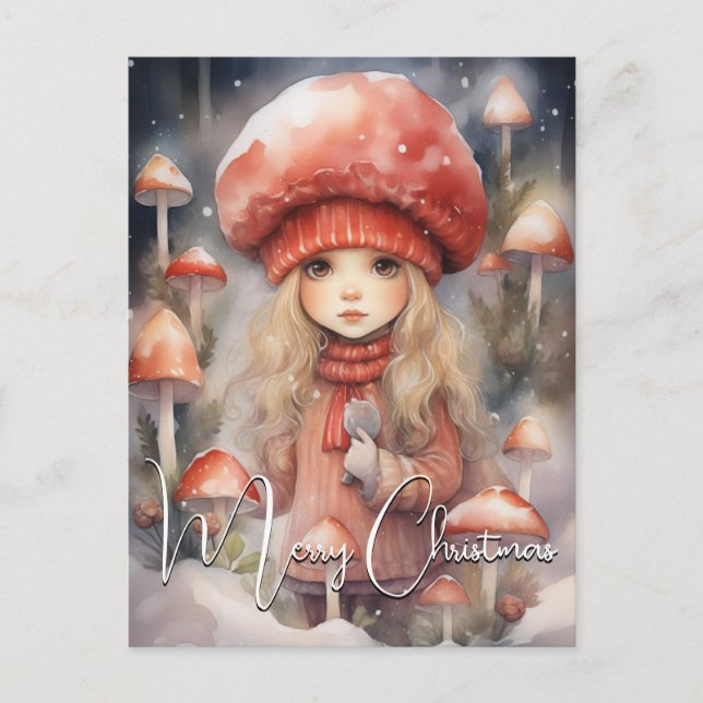 Cartes Pour Fêtes Annuelles Jolie Tabouret de Noël Pixie (Devant)